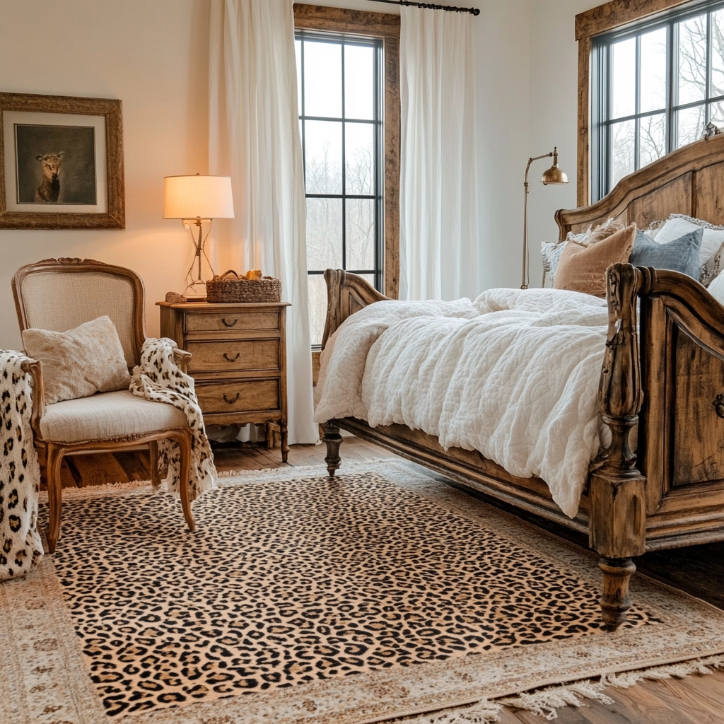 leopard rug bedroom 78