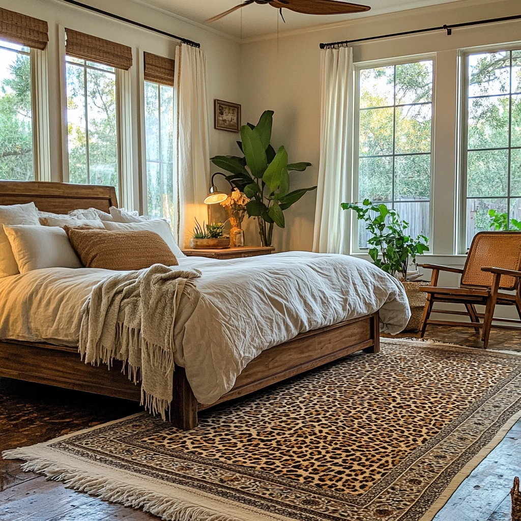 leopard rug bedroom 79