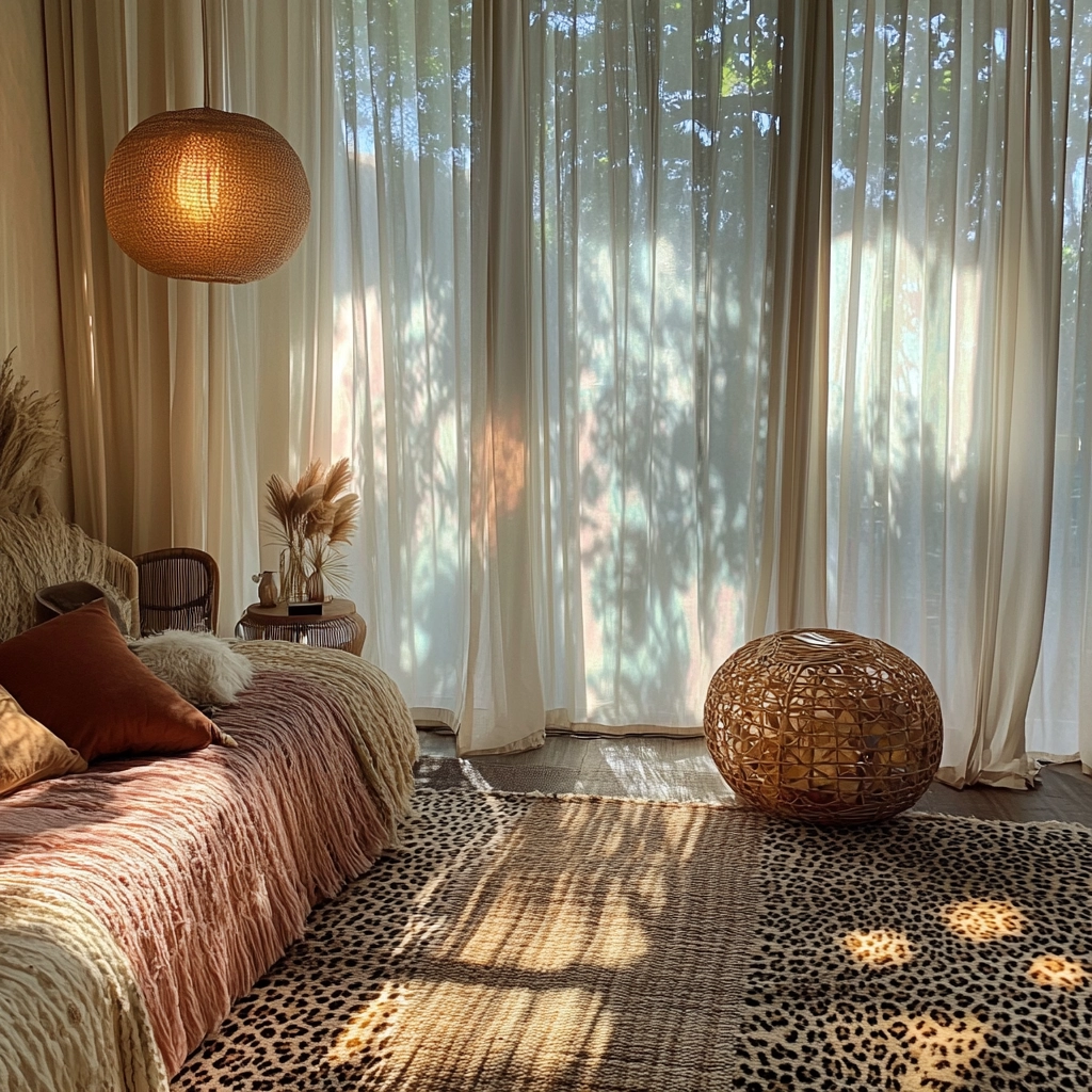 leopard rug bedroom 8