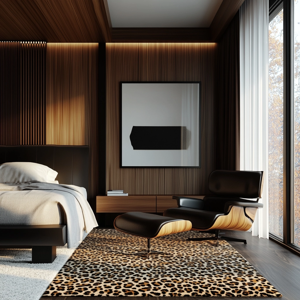 leopard rug bedroom 9