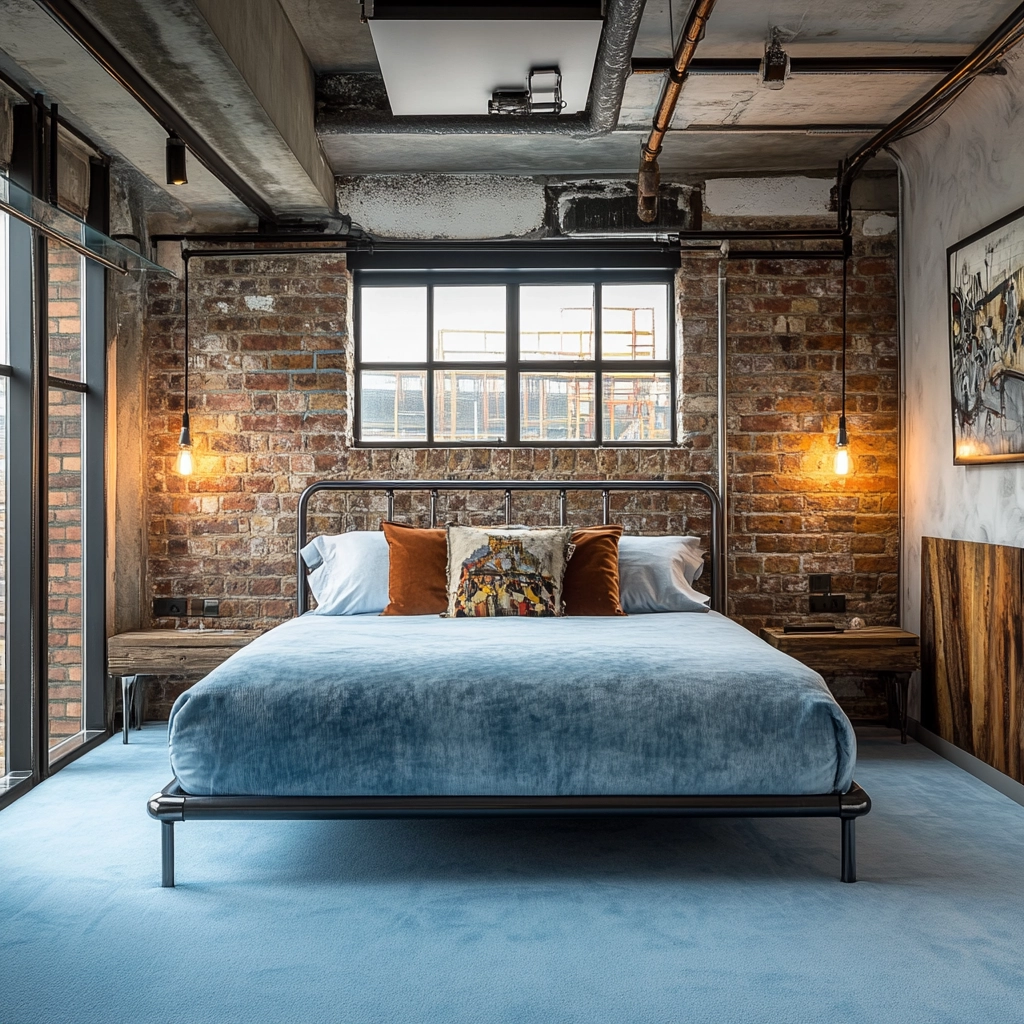 light blue carpet bedroom 17