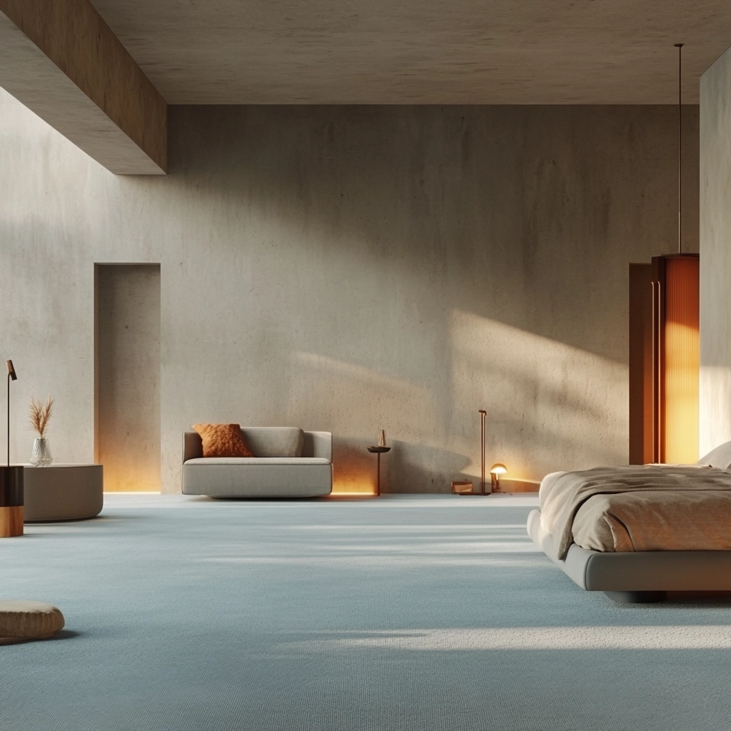 light blue carpet bedroom 43