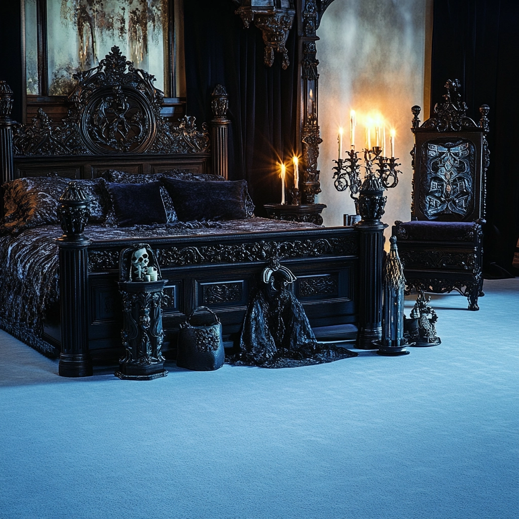 light blue carpet bedroom 46
