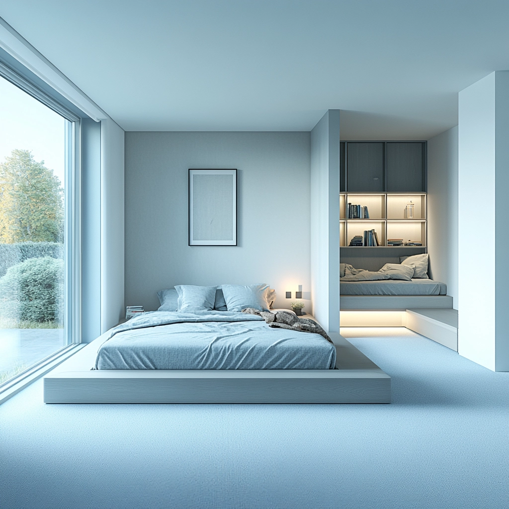light blue carpet bedroom 7