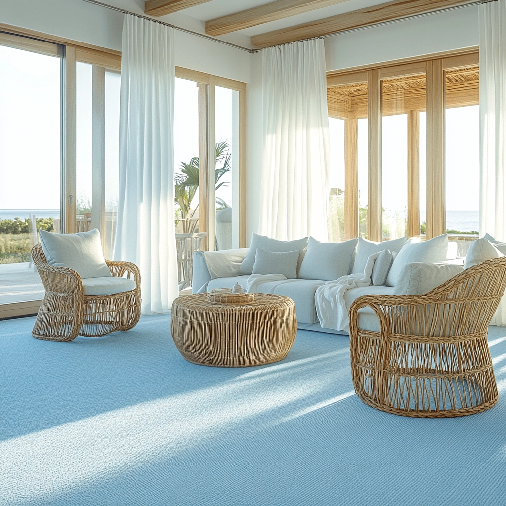 light blue carpet living room 1