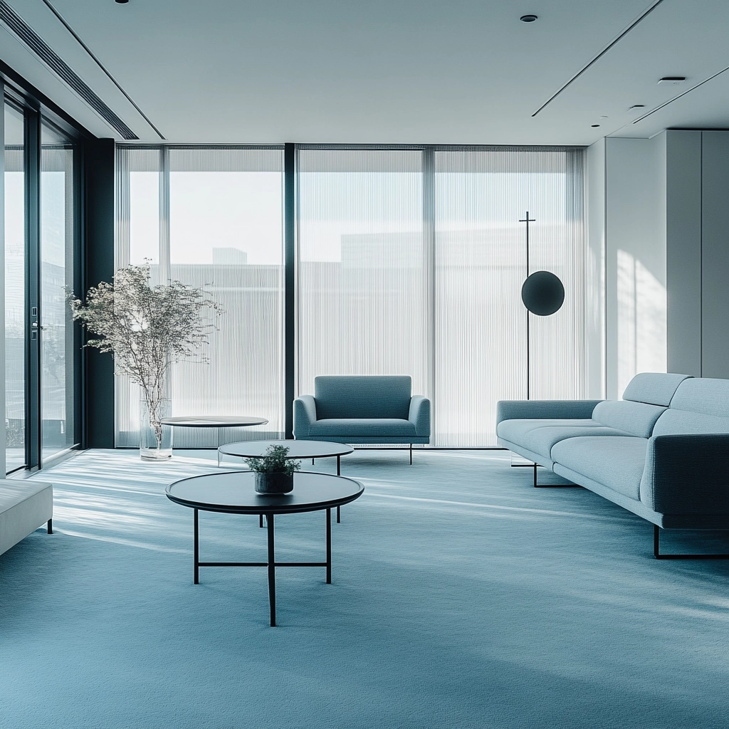 light blue carpet living room 21