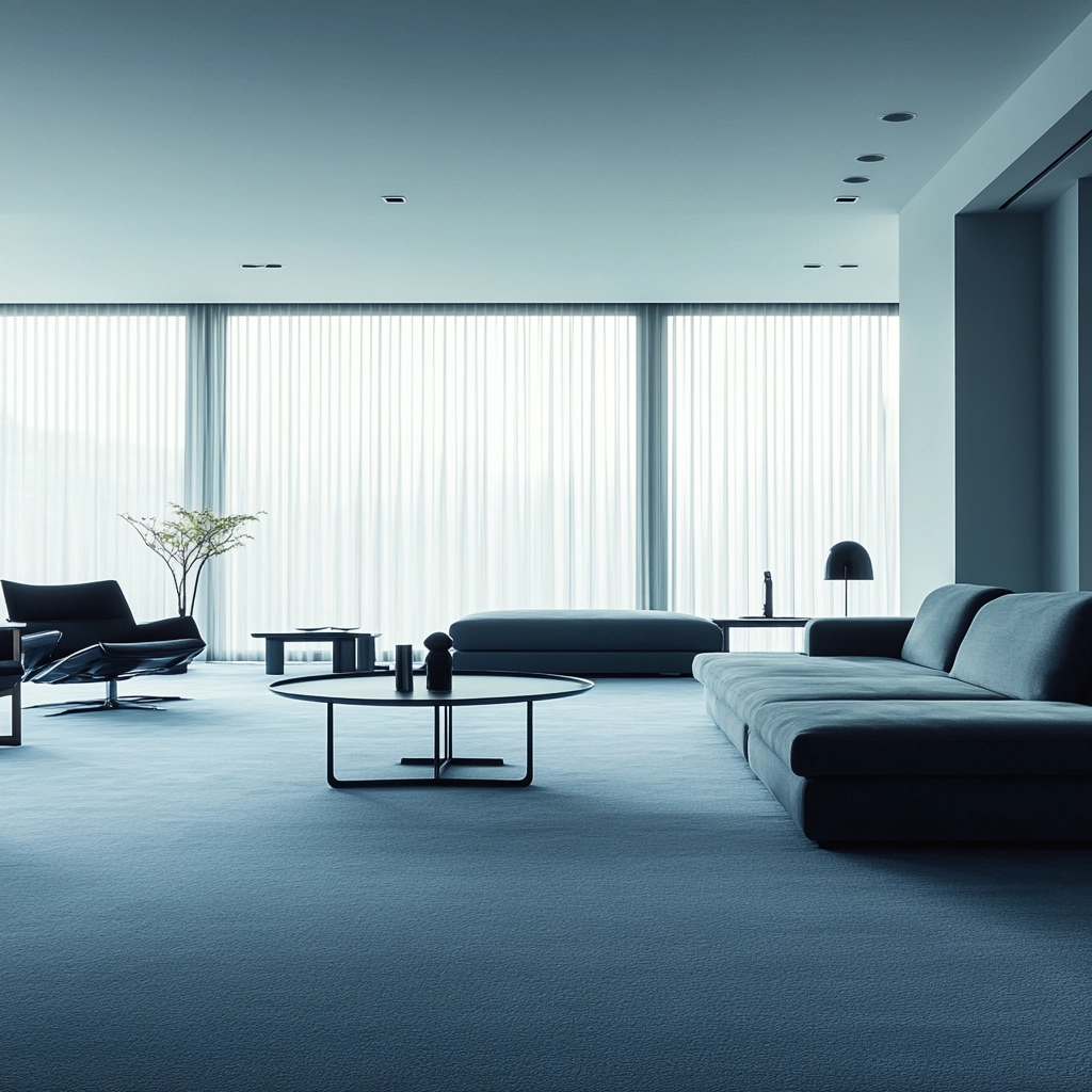 light blue carpet living room 23