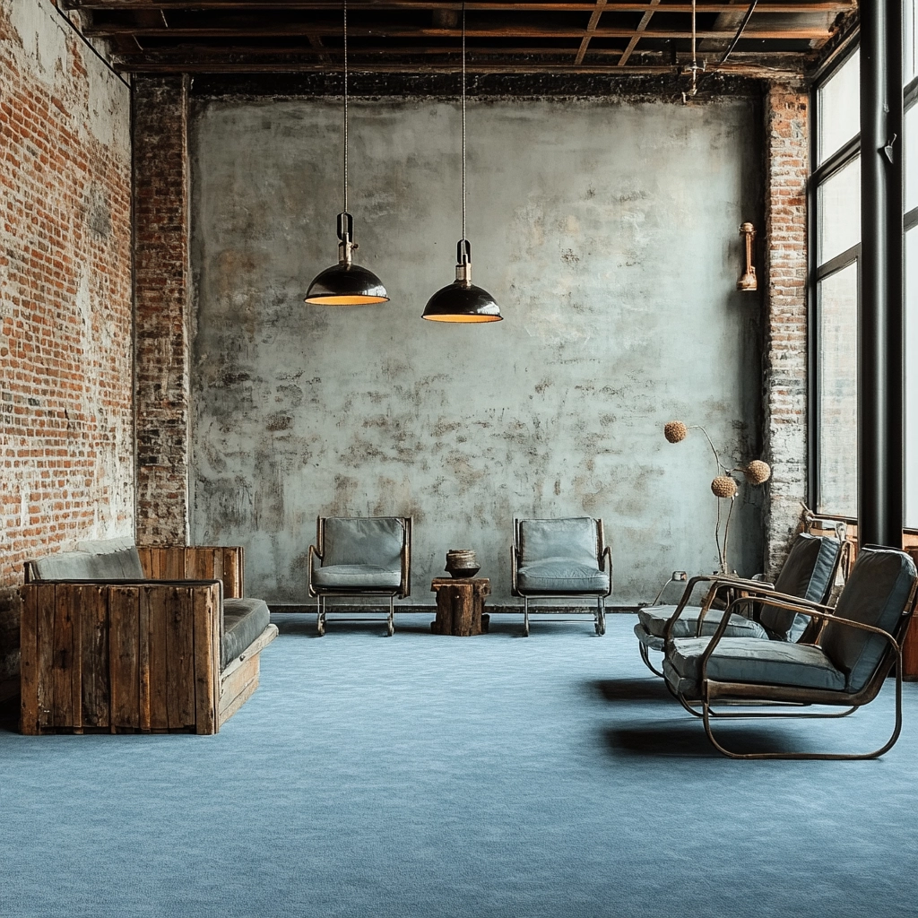 light blue carpet living room 25