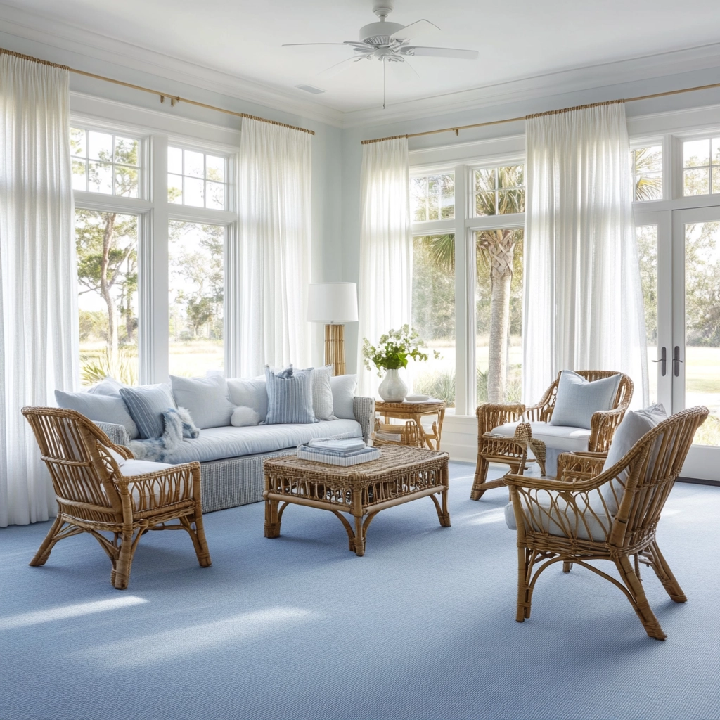 light blue carpet living room 4