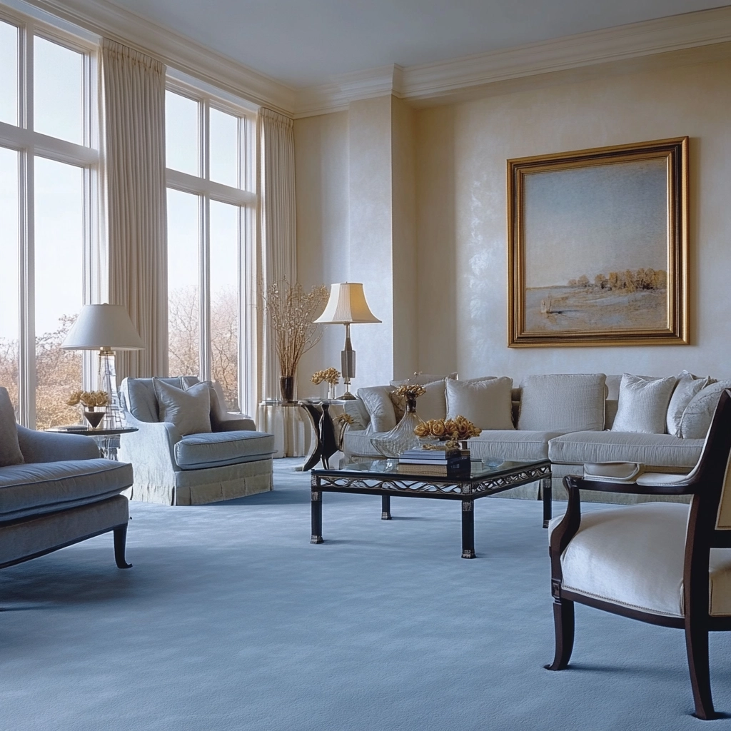 light blue carpet living room 49
