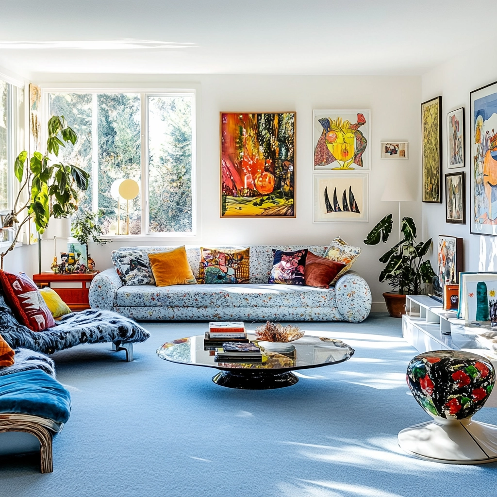 light blue carpet living room 54