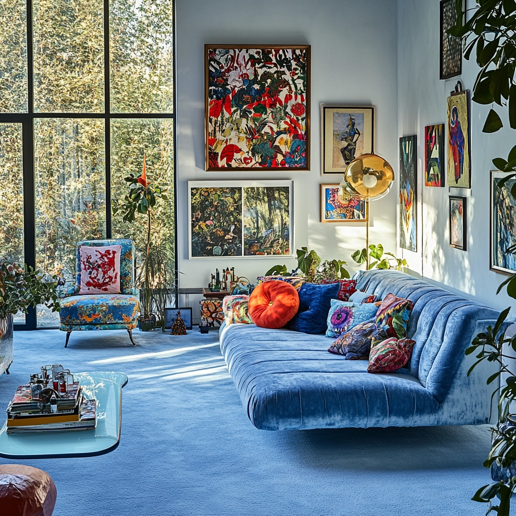 light blue carpet living room 55