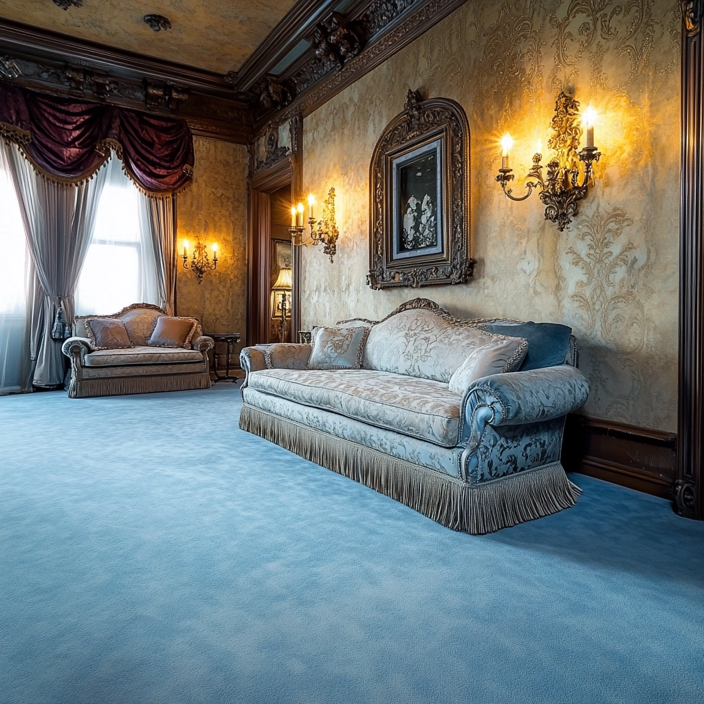 light blue carpet living room 58