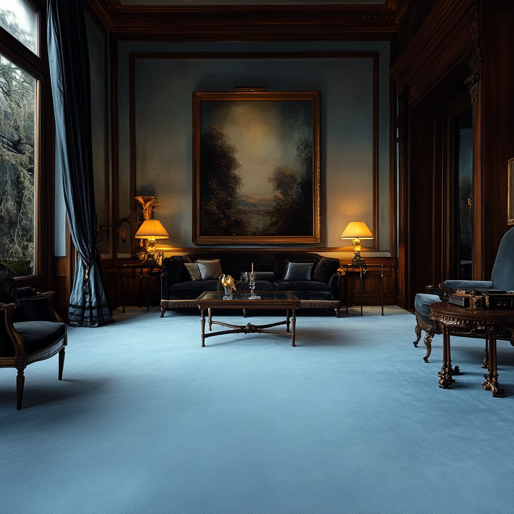 light blue carpet living room 62