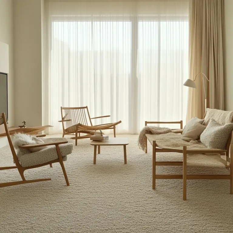 living room with carpet floors 1