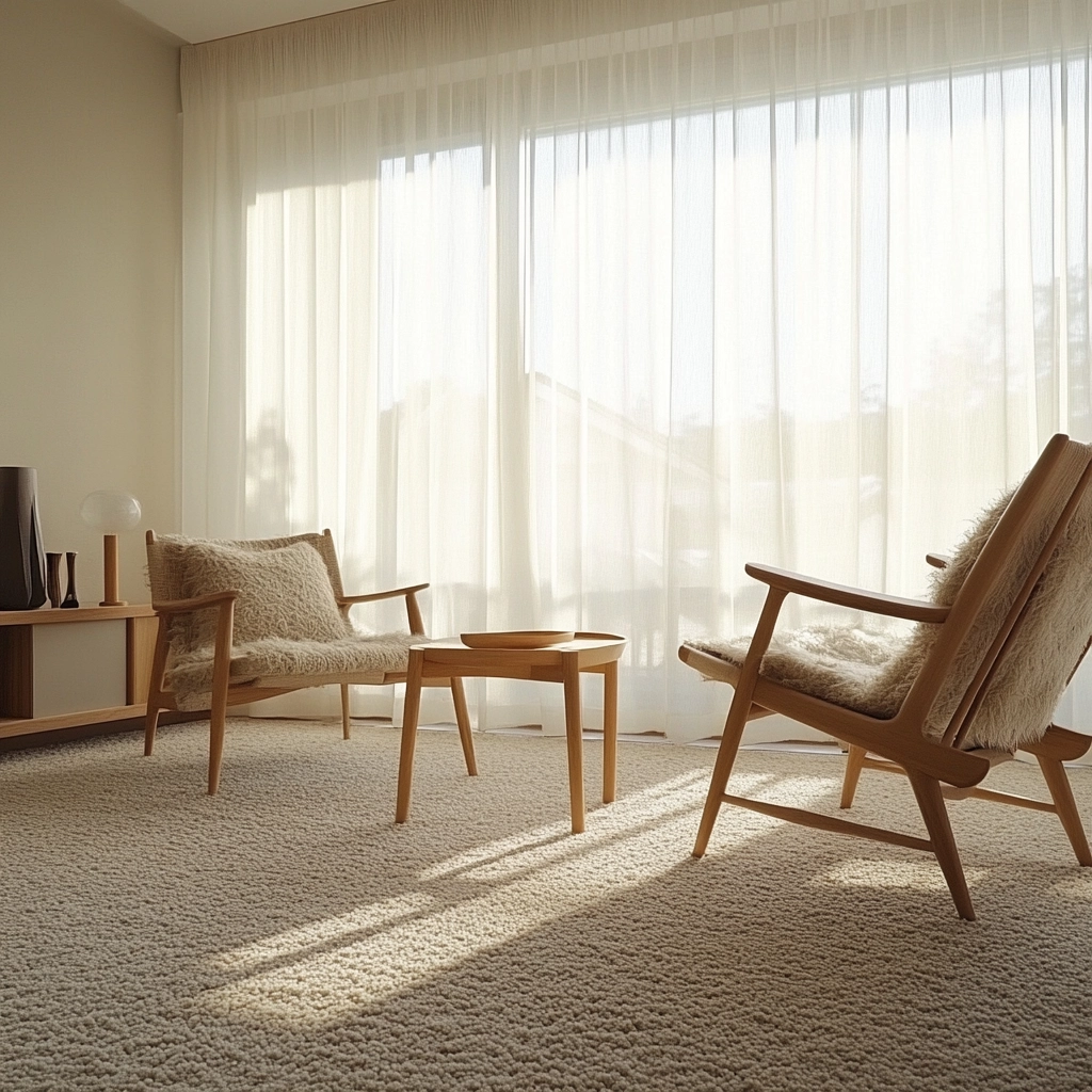 living room with carpet floors 2