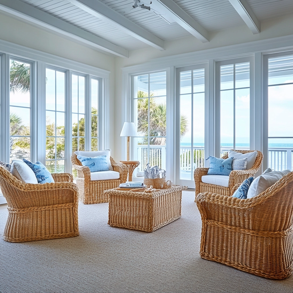 living room with carpet floors 23