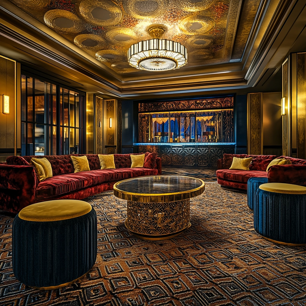 living room with carpet floors 29