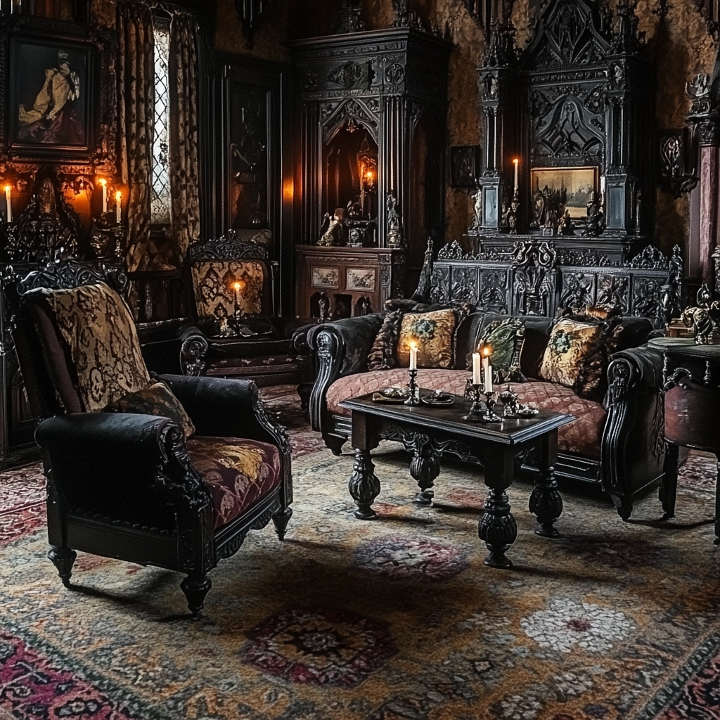 living room with carpet floors 37