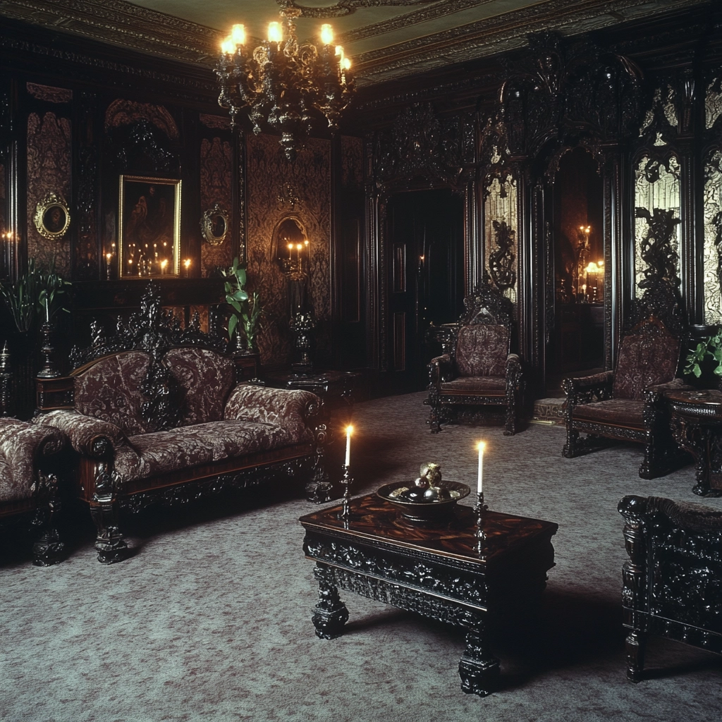 living room with carpet floors 38