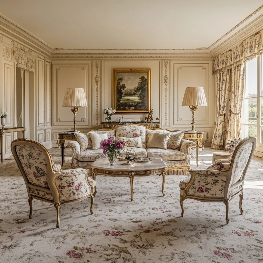 living room with carpet floors 66