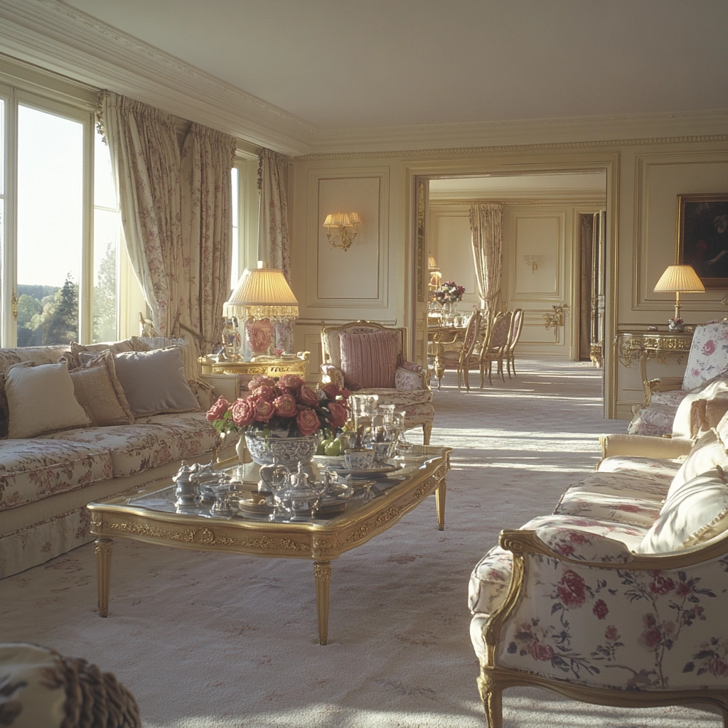 living room with carpet floors 67