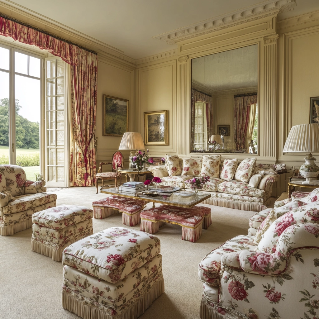 living room with carpet floors 68