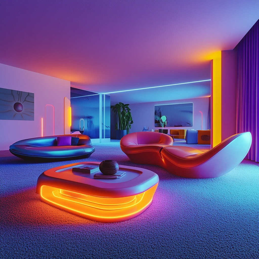 living room with carpet floors 80