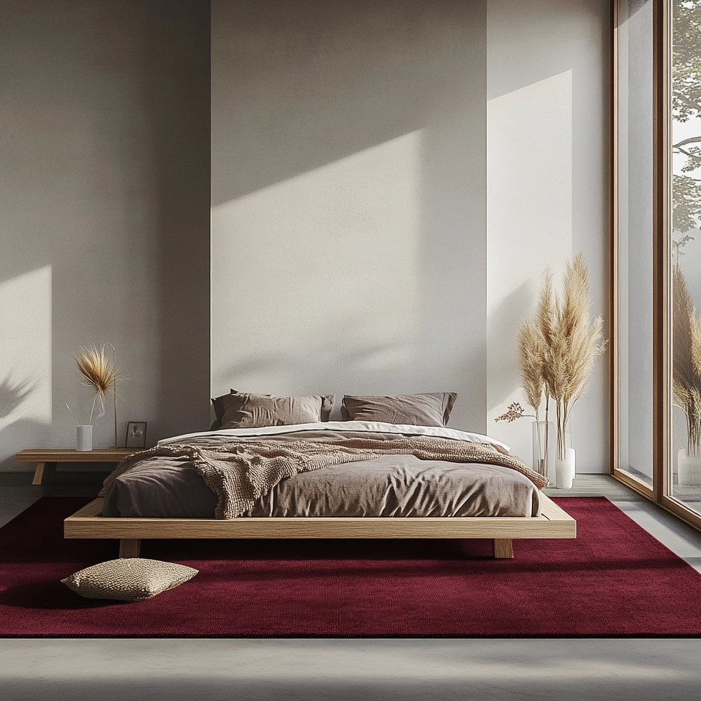 maroon carpet bedroom 10
