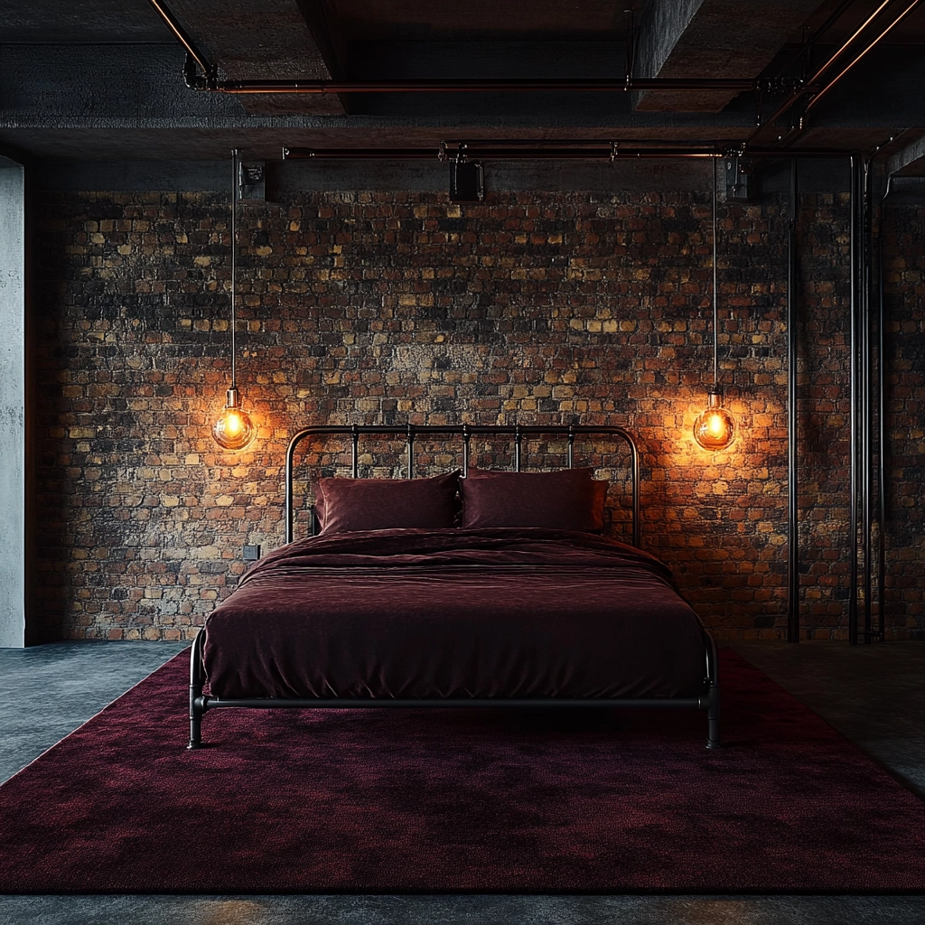 maroon carpet bedroom 13