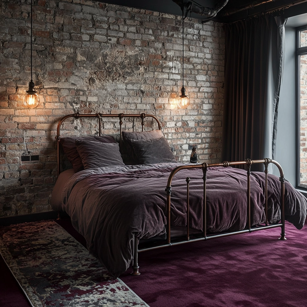 maroon carpet bedroom 16