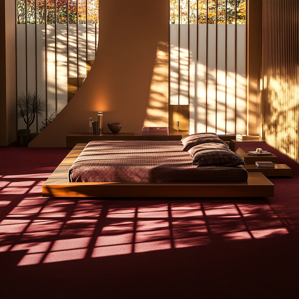 maroon carpet bedroom 21