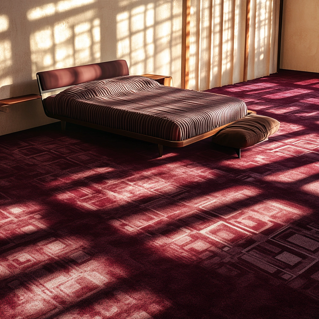 maroon carpet bedroom 22