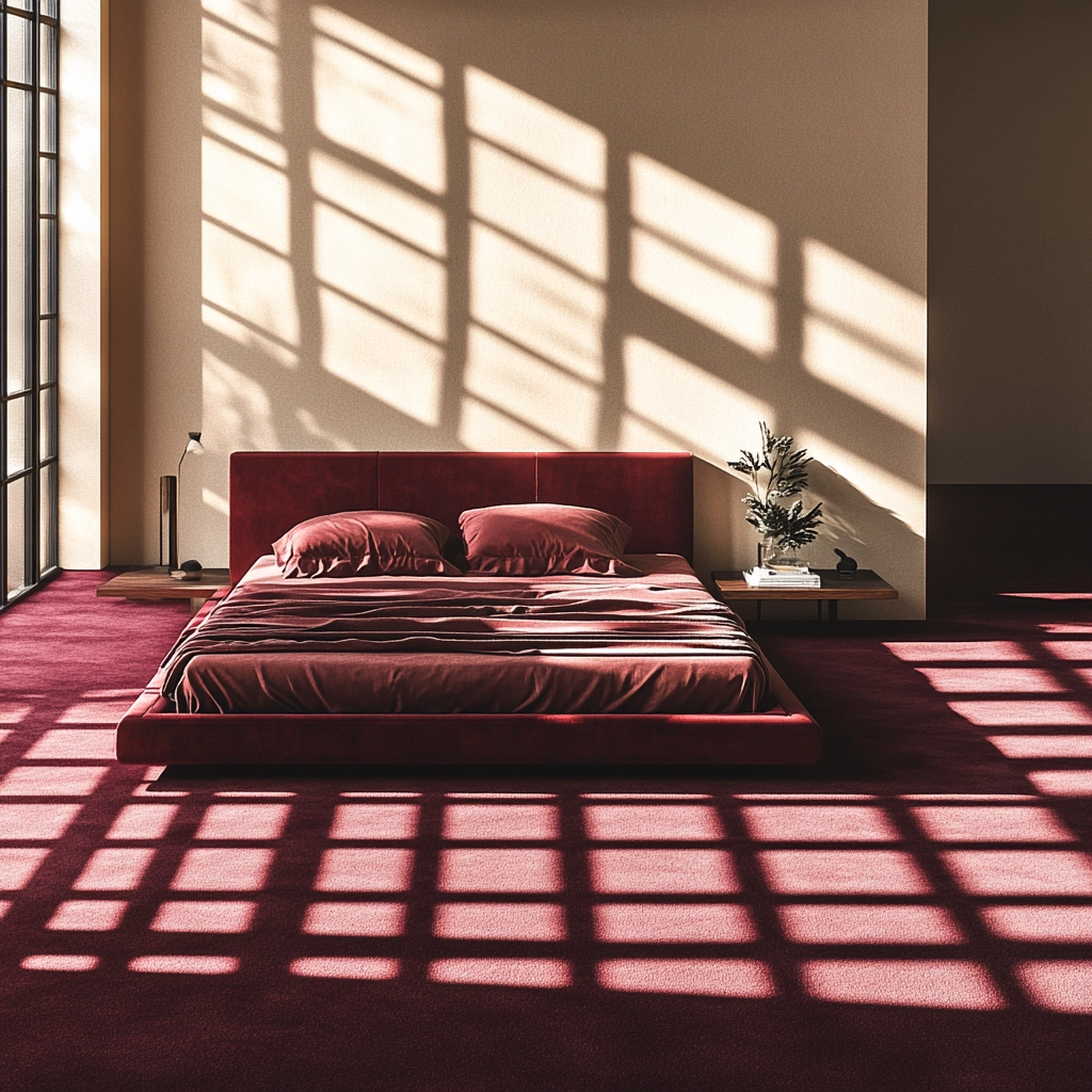 maroon carpet bedroom 23