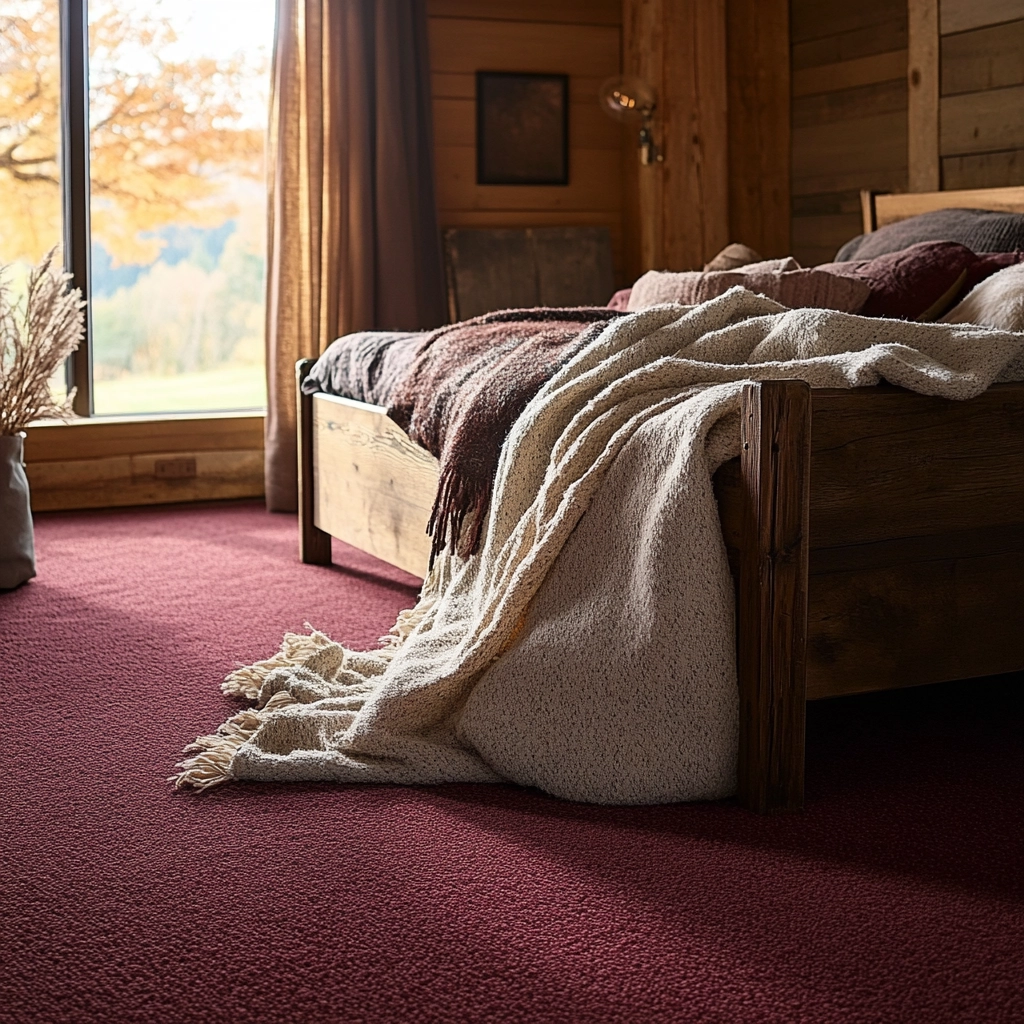 maroon carpet bedroom 25
