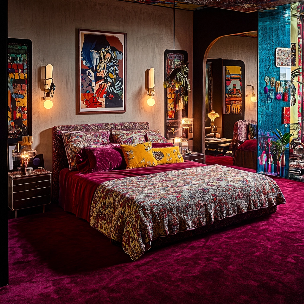 maroon carpet bedroom 29