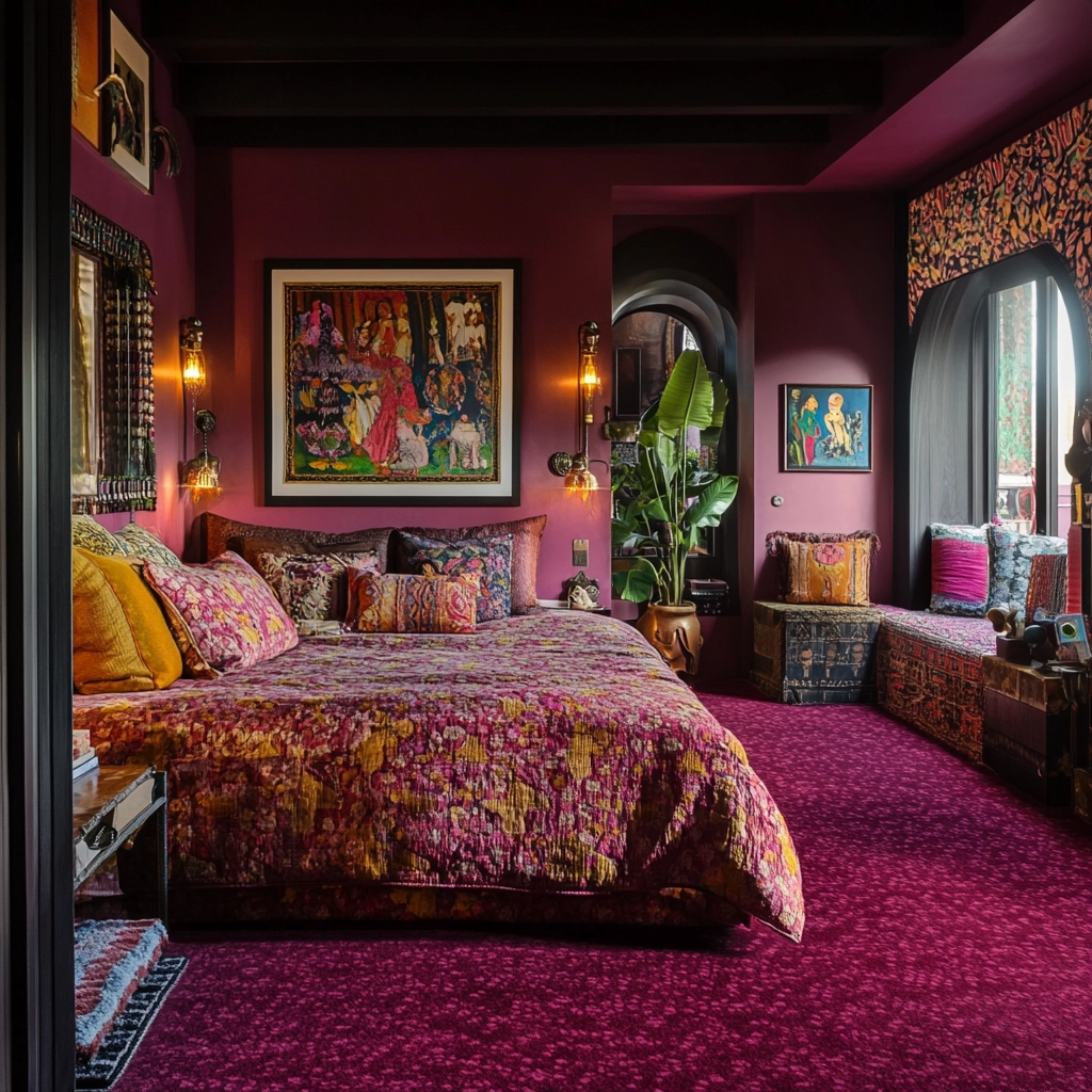 maroon carpet bedroom 30