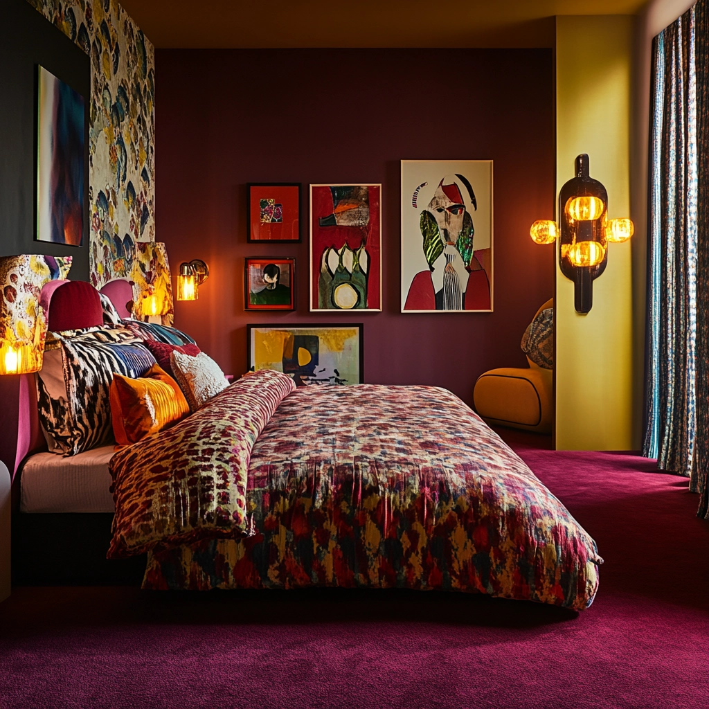 maroon carpet bedroom 32