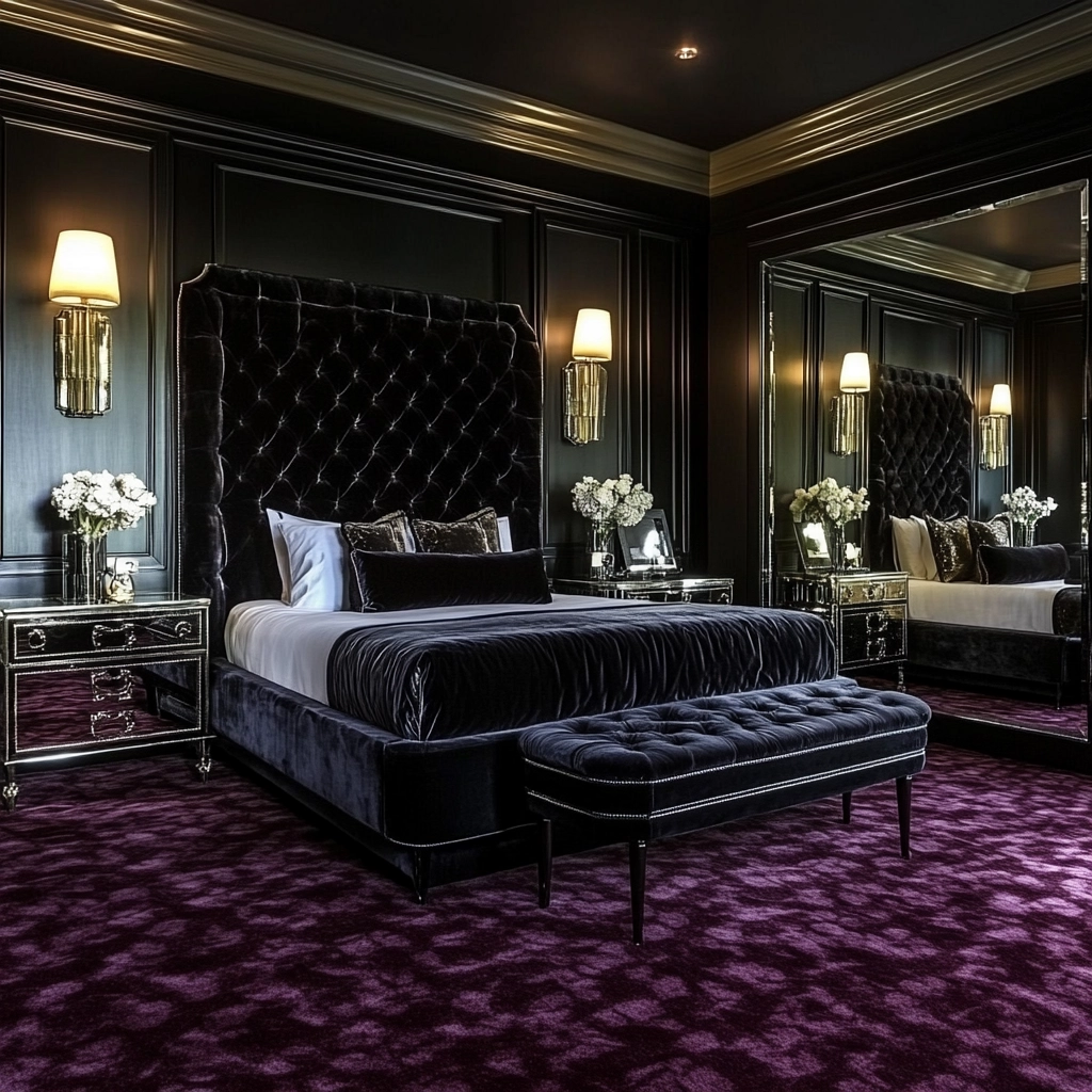 maroon carpet bedroom 35