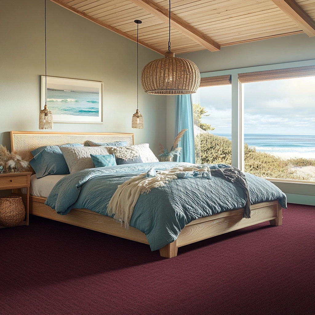 maroon carpet bedroom 37
