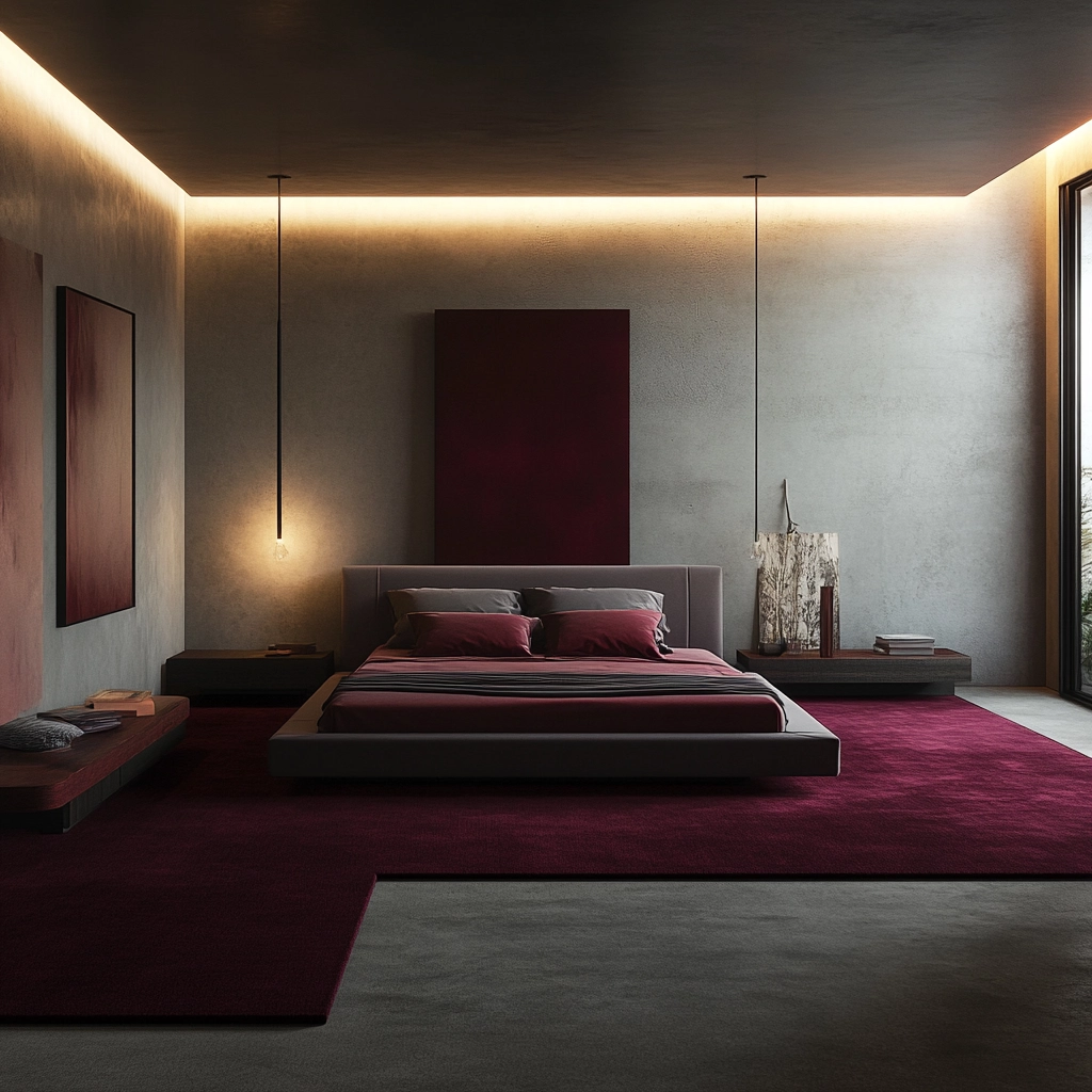 maroon carpet bedroom 54