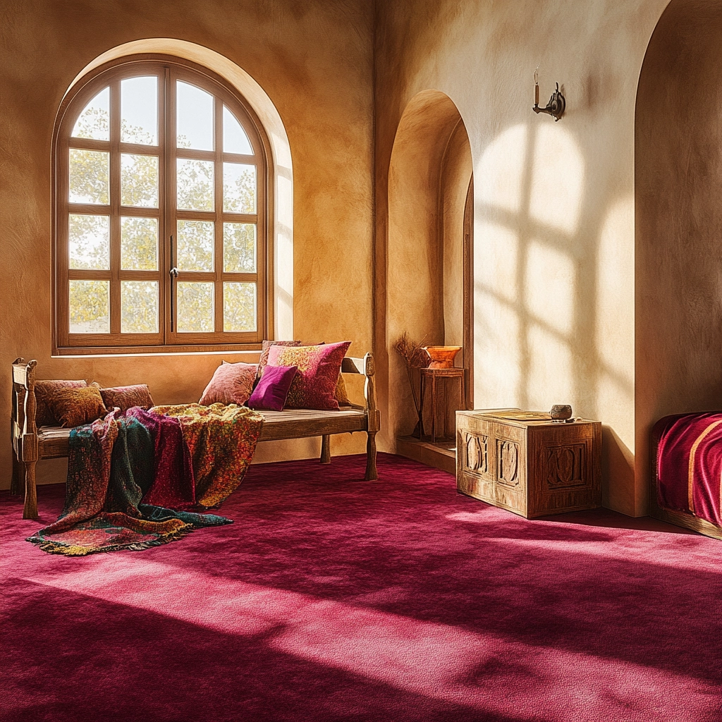 maroon carpet bedroom 69