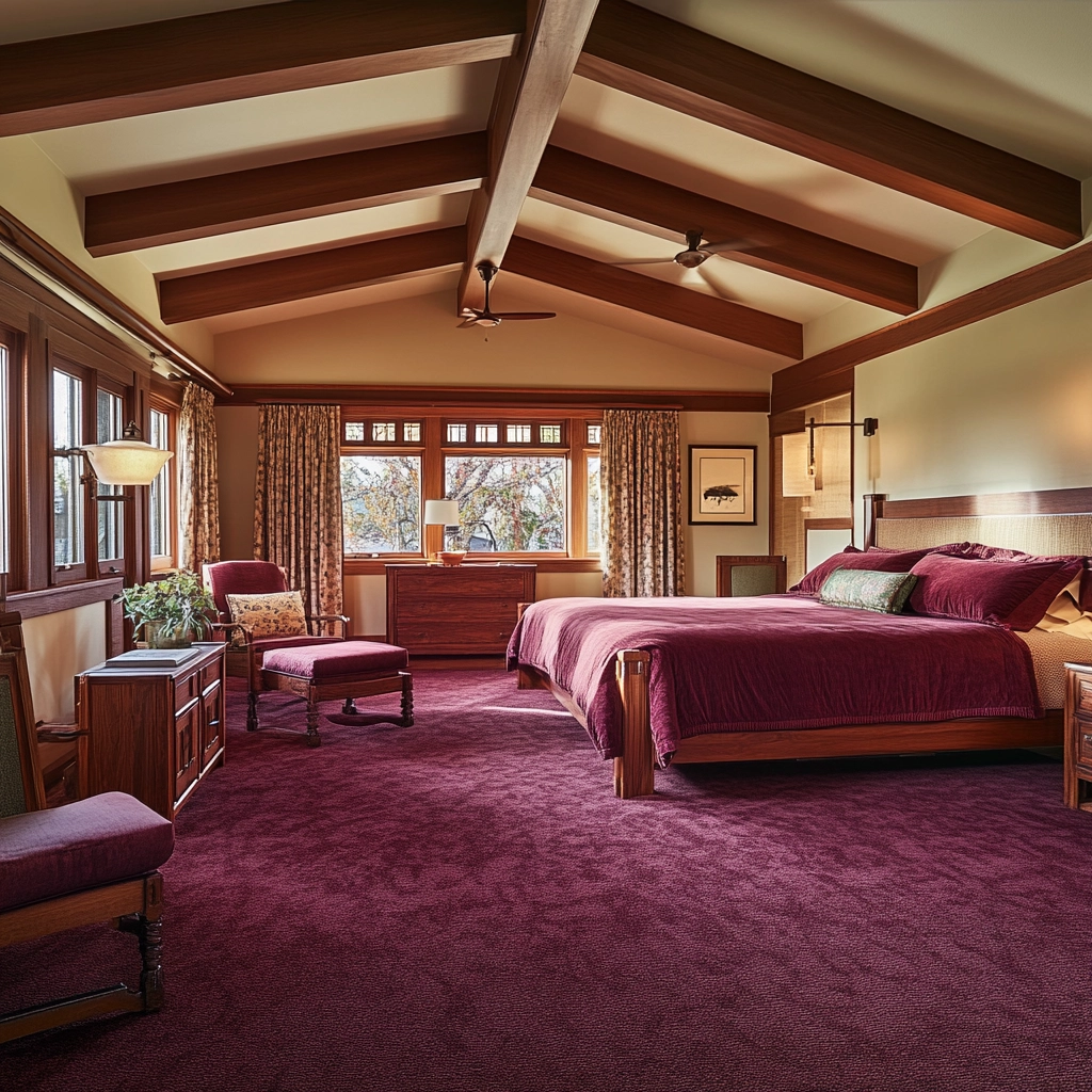 maroon carpet bedroom 75