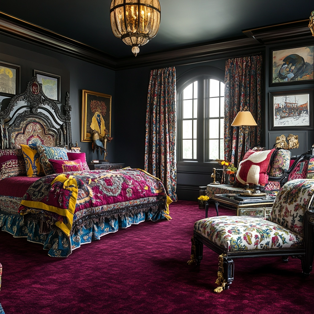 maroon carpet bedroom 77