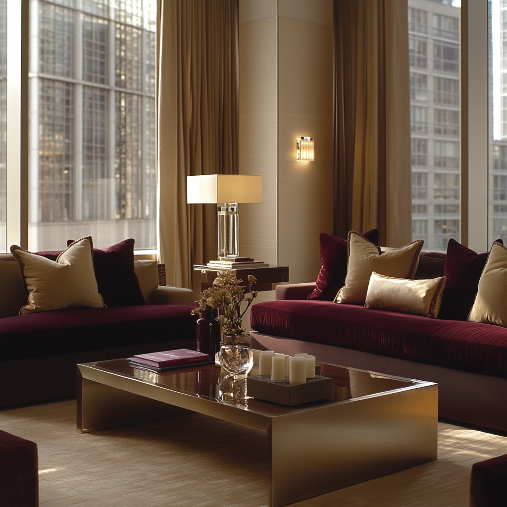 maroon carpet living room 1