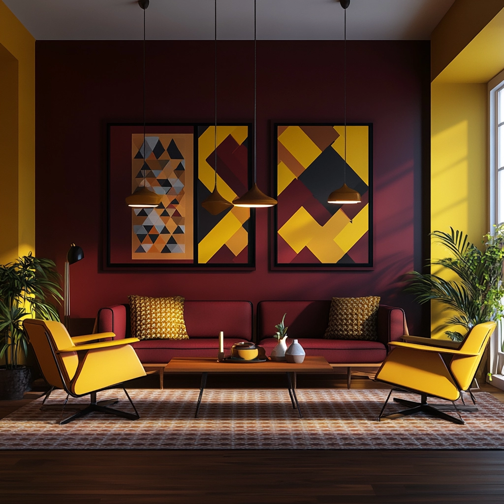 maroon carpet living room 13