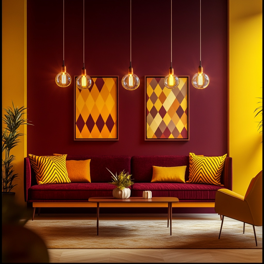 maroon carpet living room 16