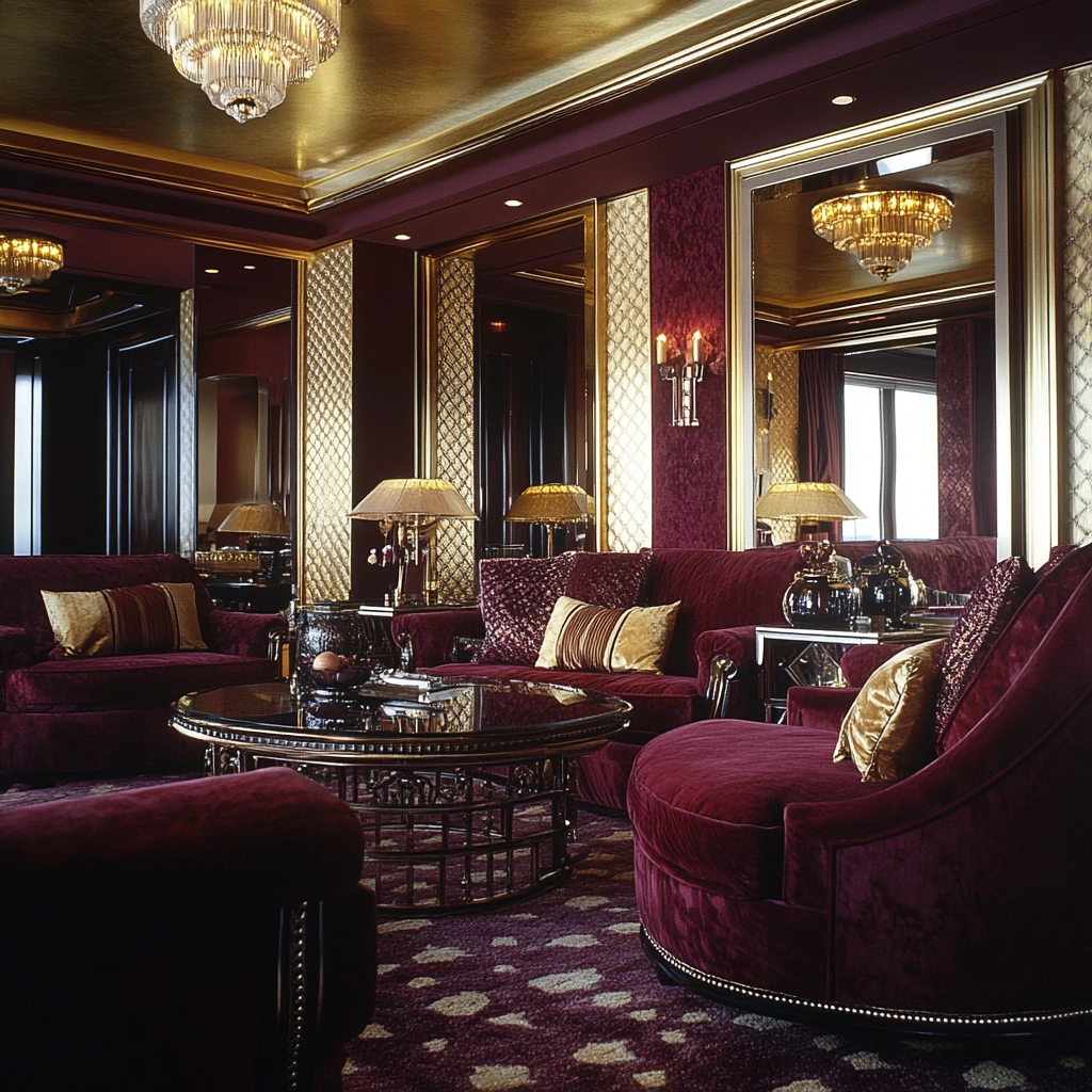 maroon carpet living room 23