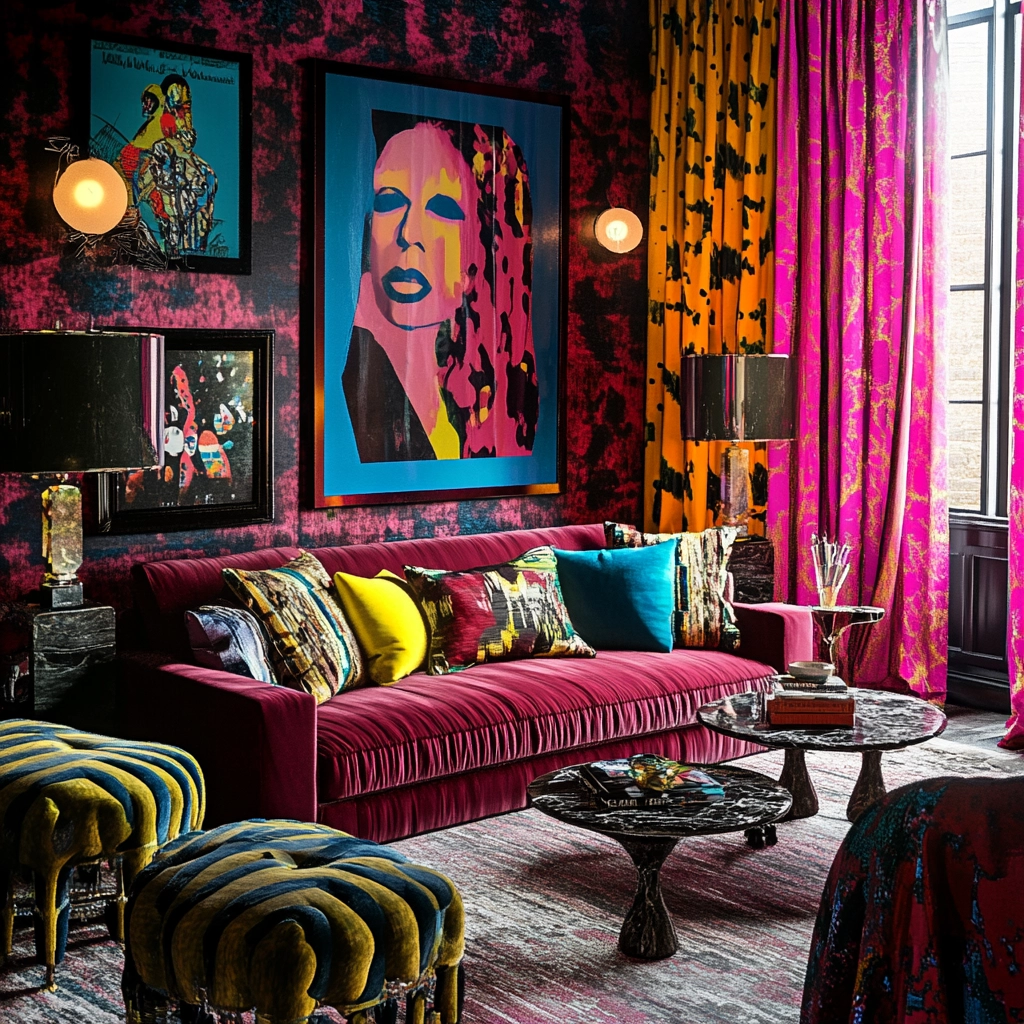 maroon carpet living room 47