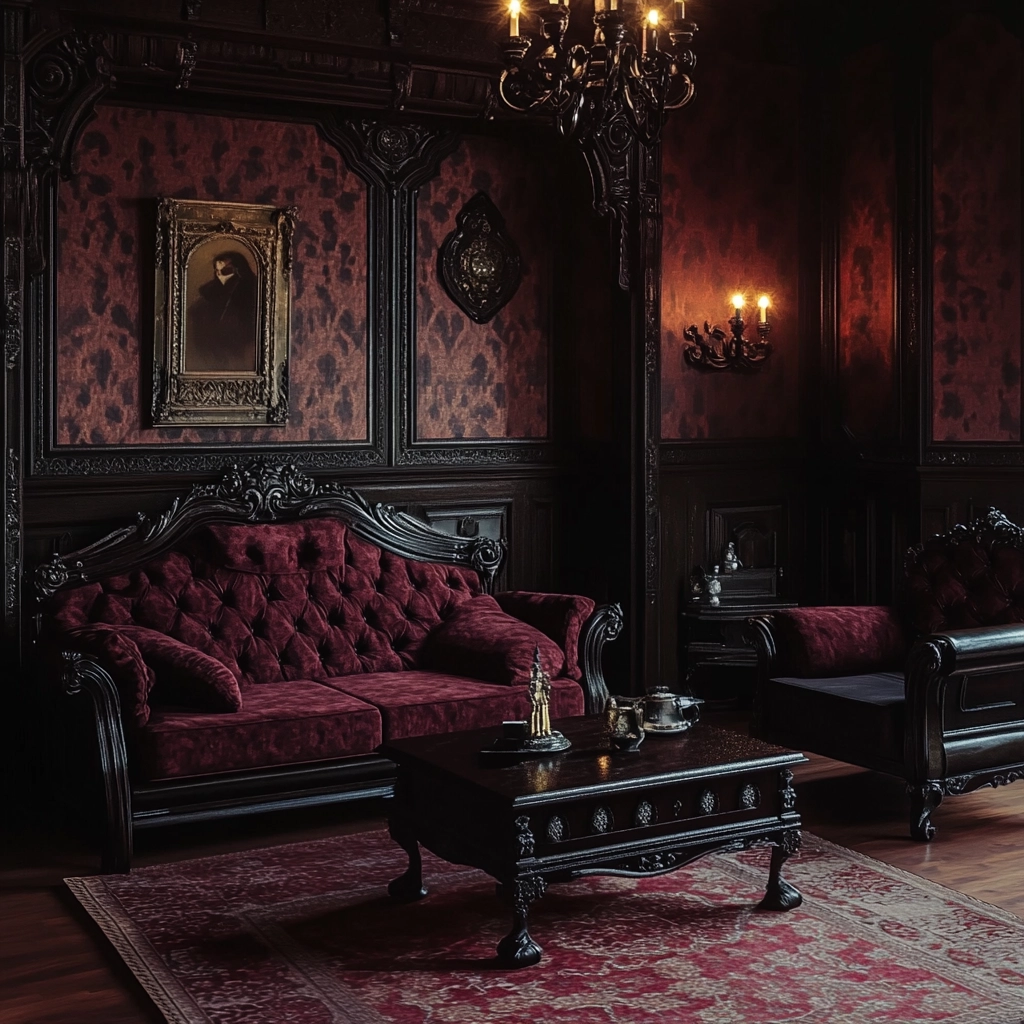 maroon carpet living room 53